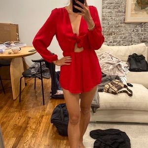 Red romper